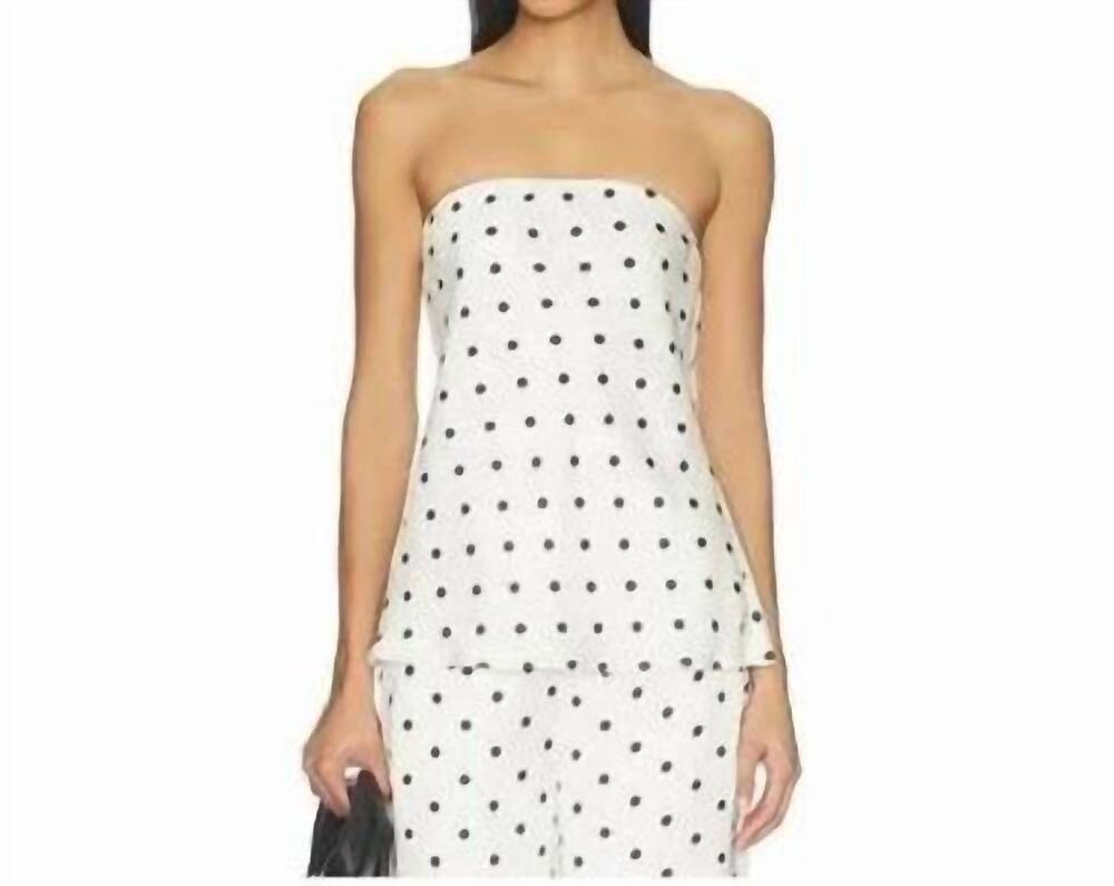 NEW LINE AND DOT ravyn tube top in white